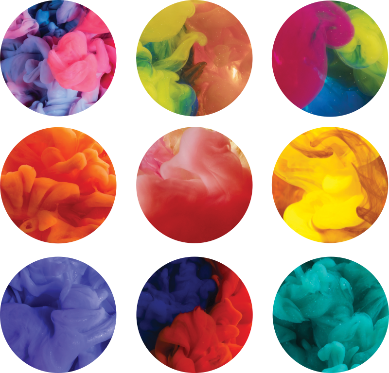 Alfombra vinílica geométrica set de pegatinas humo - TenVinilo