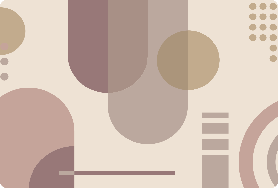 Alfombra vinílica geométrica arte moderno marrón - TenVinilo