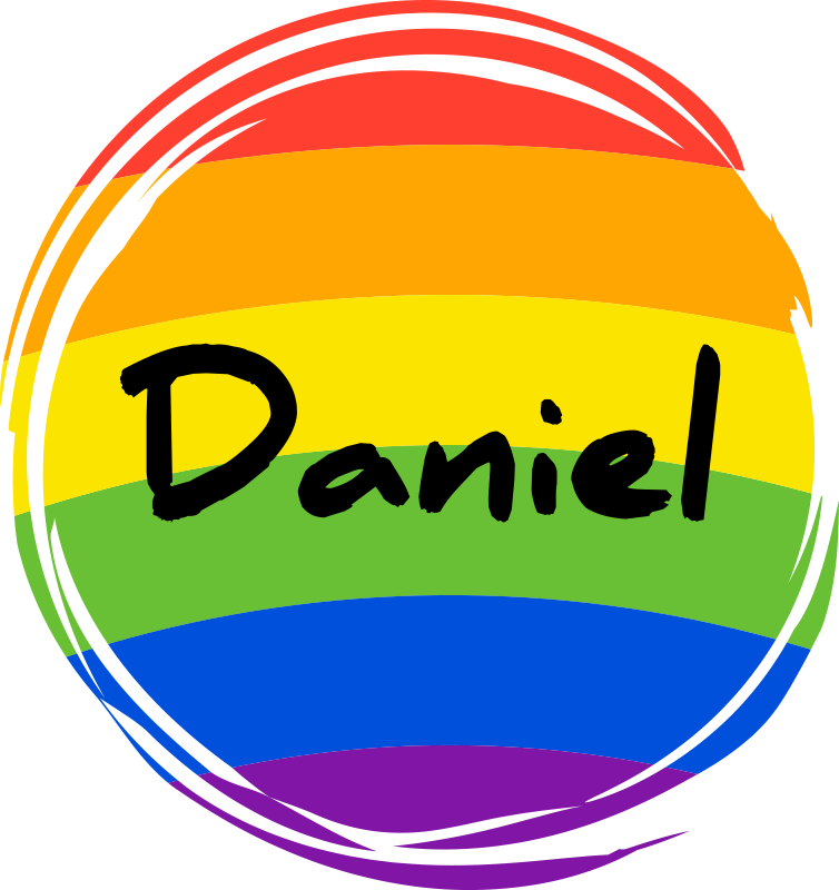 Alfombra vinílica geométrica círculo arcoíris personalizado - TenVinilo