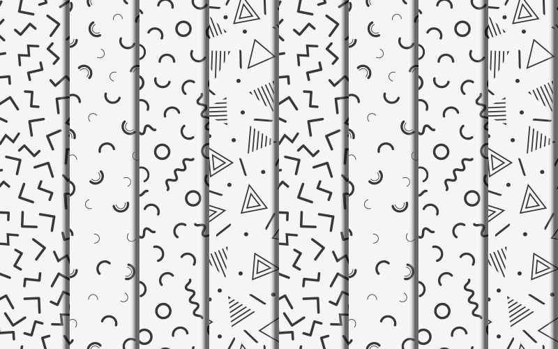 Alfombra vinílica geométrica formas geométricas retro - TenVinilo