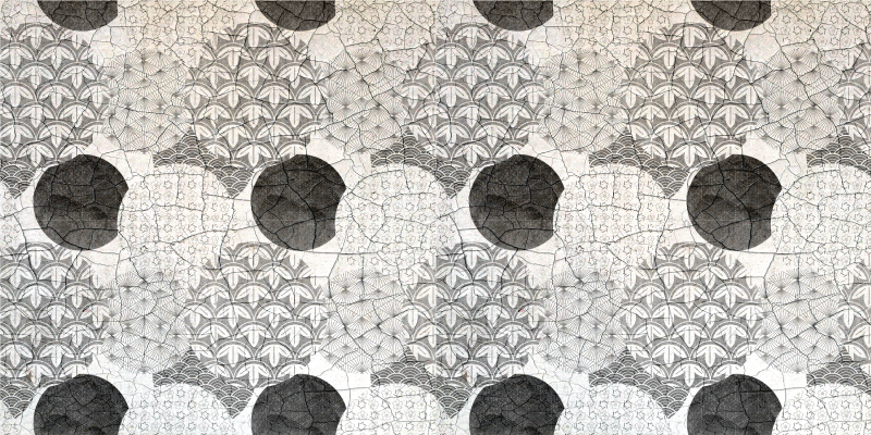 Alfombra vinílica geométrica patrón geométrico oriental - TenVinilo