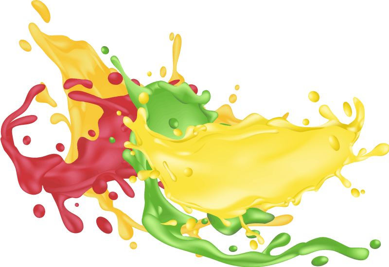 Alfombra vinílica geométrica formas de color splash - TenVinilo