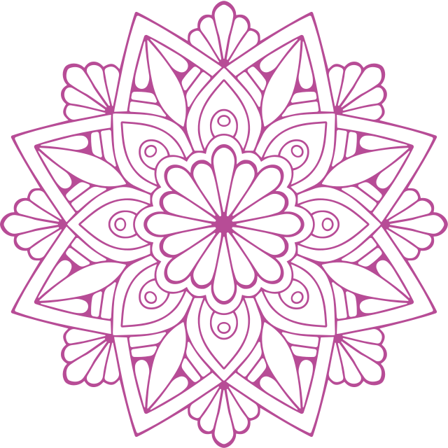 Alfombra vinílica geométrica elemento botánico elaborado - TenVinilo