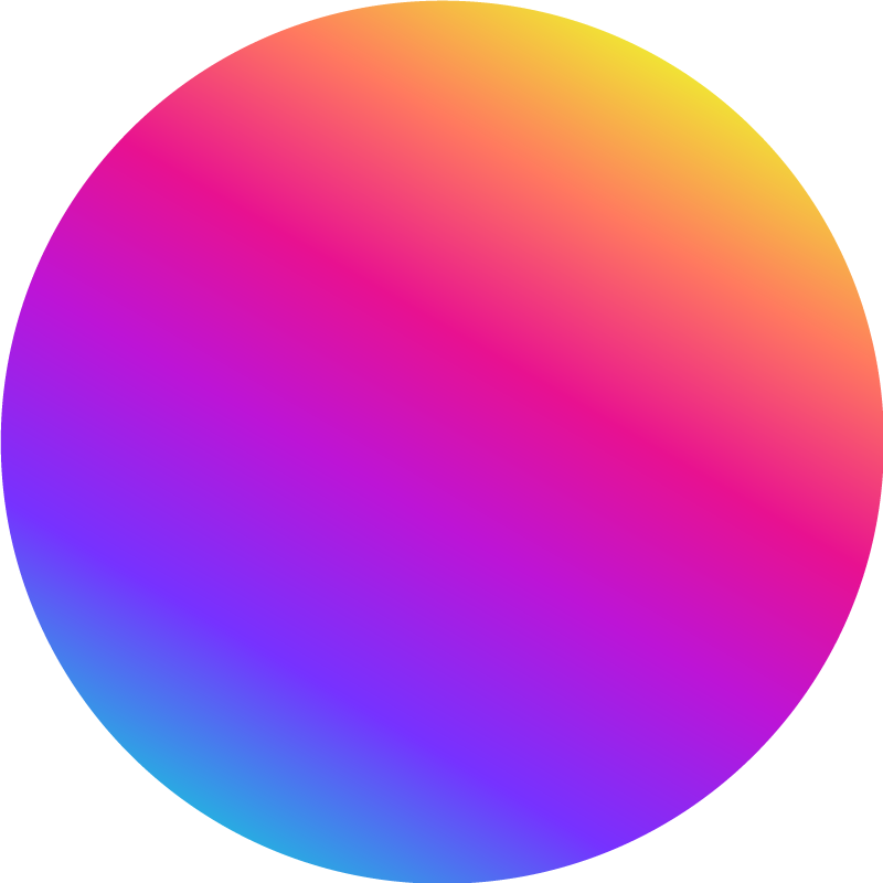 Alfombra vinílica geométrica círculo de degradado colorido - TenVinilo