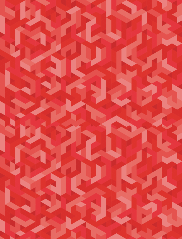 Alfombra vinílica geométrica configuración intrincada - TenVinilo