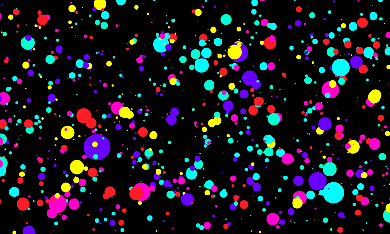 Alfombra vinílica geométrica patrón de burbujas coloridas - TenVinilo