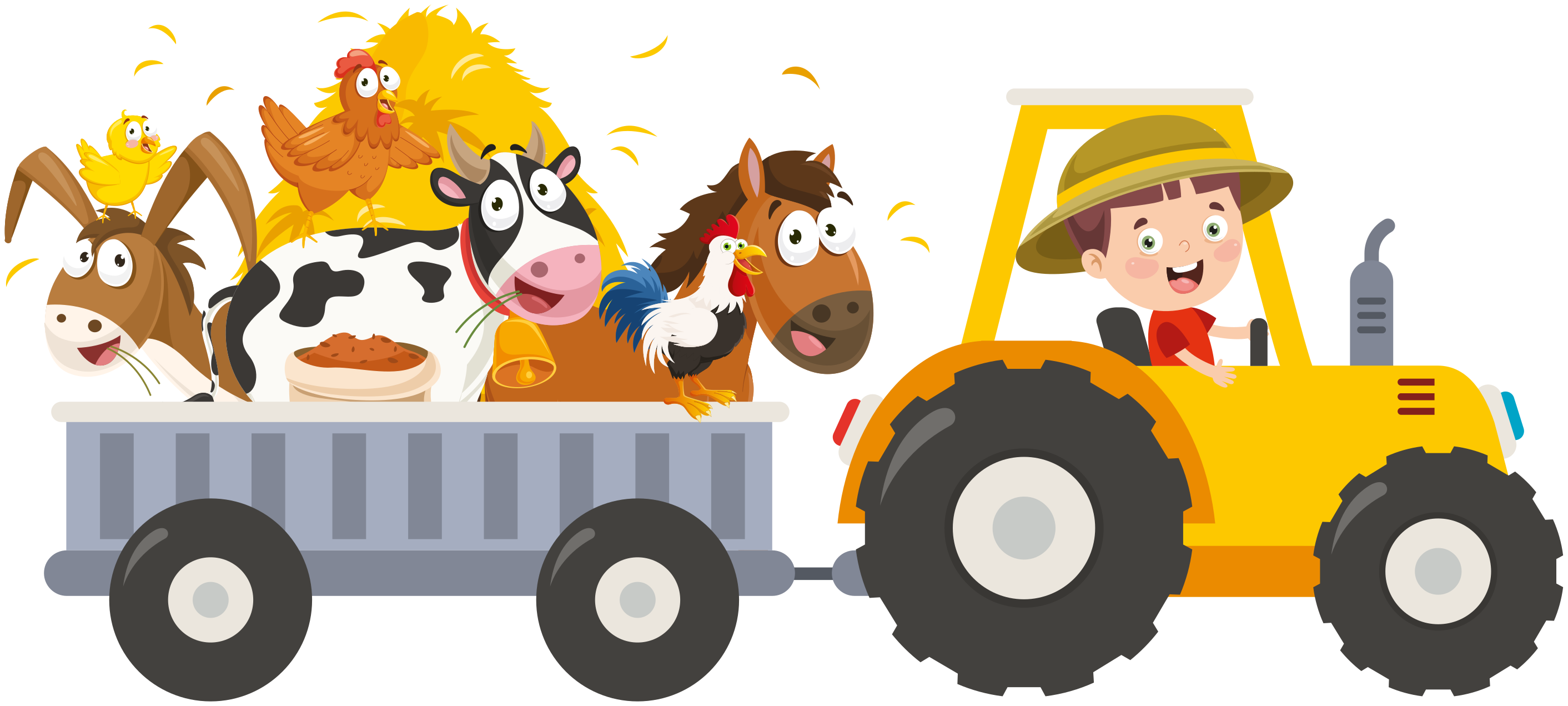 Alfombra vinílica infantil granjero con animales - TenVinilo