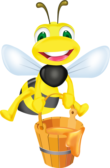 Alfombra vinílica infantil abeja y cubo de miel - TenVinilo