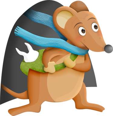 Alfombra vinílica infantil ratón de los dientes - TenVinilo