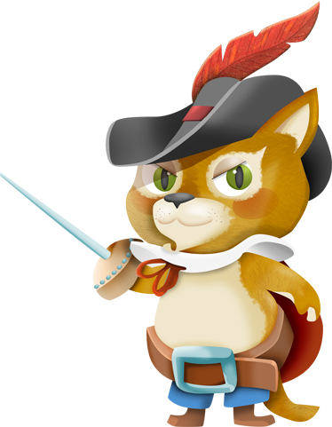 Alfombra vinílica infantil el gato con botas - TenVinilo