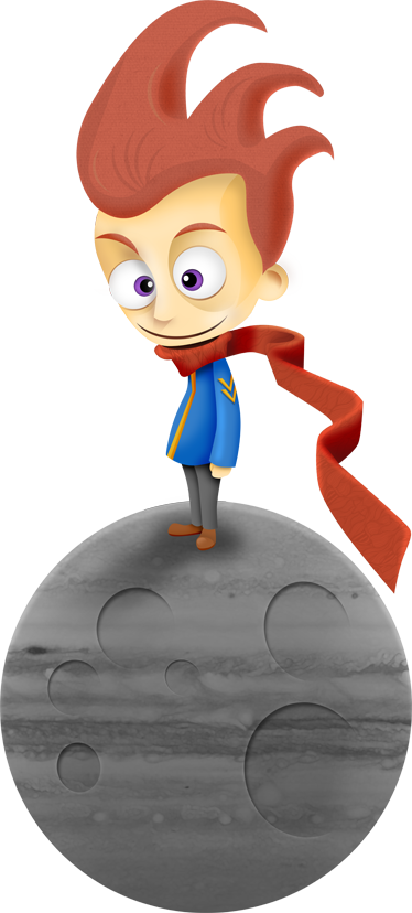 Alfombra vinílica infantil adhesivo principito portátil - TenVinilo