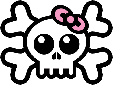 Alfombra vinílica infantil calavera con cinta - TenVinilo