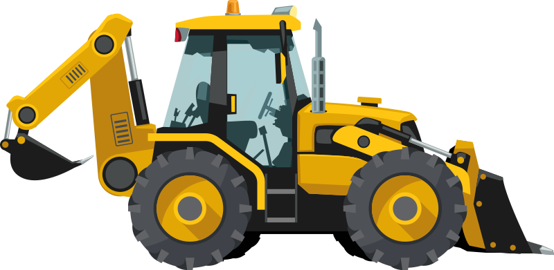 Alfombra vinílica infantil tractor realista - TenVinilo