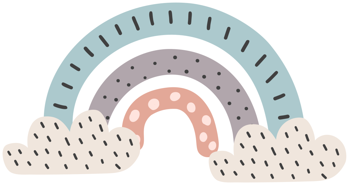 Alfombra vinílica infantil arcoíris nórdico tricolor - TenVinilo