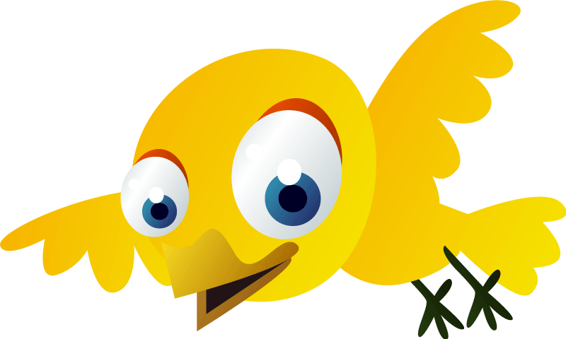 Alfombra vinílica infantil pájaro amarillo volador - TenVinilo