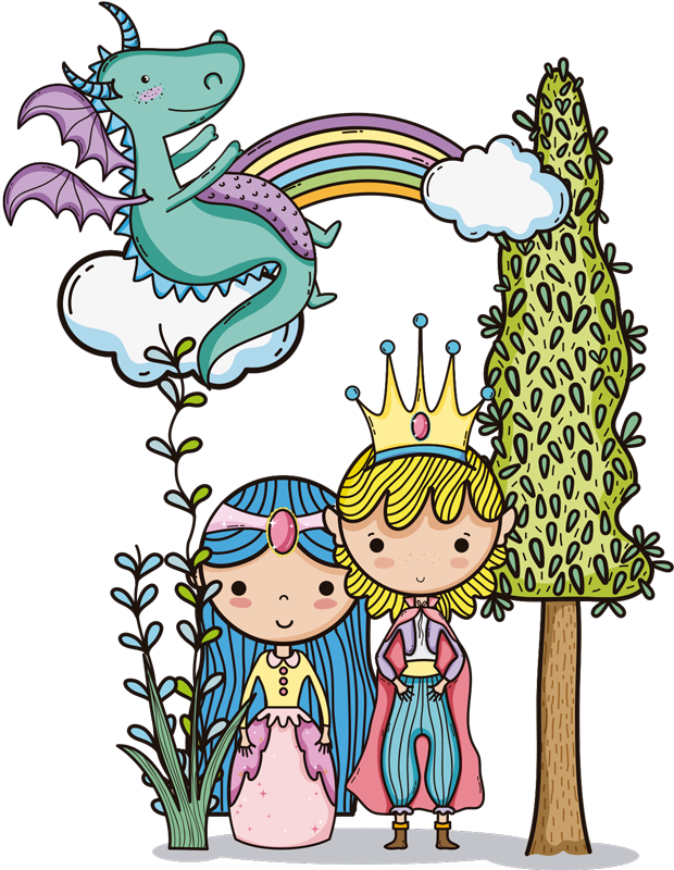 Alfombra vinílica infantil mundo mágico - TenVinilo