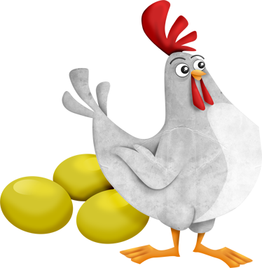 Alfombra vinílica infantil fen con huevos dorados - TenVinilo