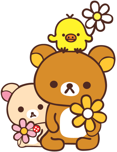 Alfombra vinílica infantil ositos con pájaro - TenVinilo