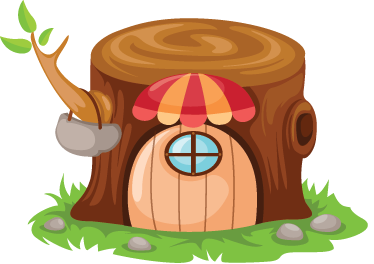 Alfombra vinílica infantil casa del baúl - TenVinilo