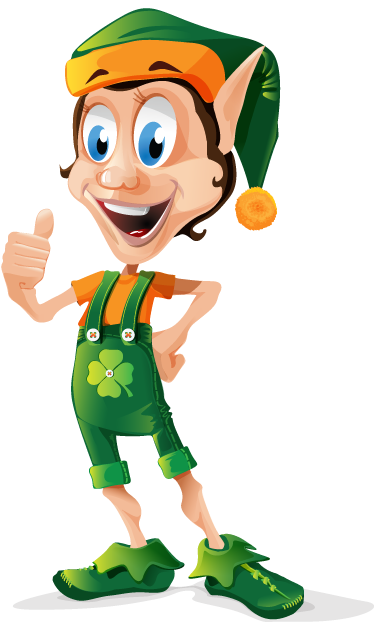 Alfombra vinílica infantil duende trébol - TenVinilo