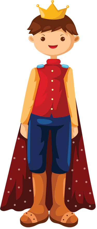 Alfombra vinílica infantil ilustración de rey - TenVinilo