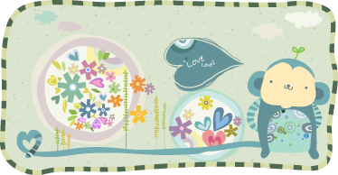 Alfombra vinílica infantil mono enmarcado - TenVinilo