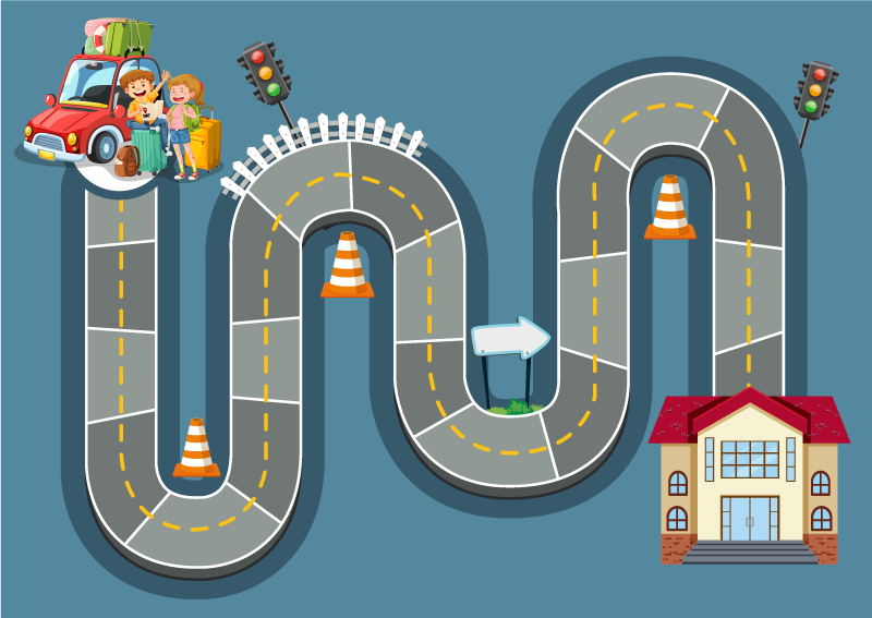 Alfombra vinílica juegos camino de juegos - TenVinilo