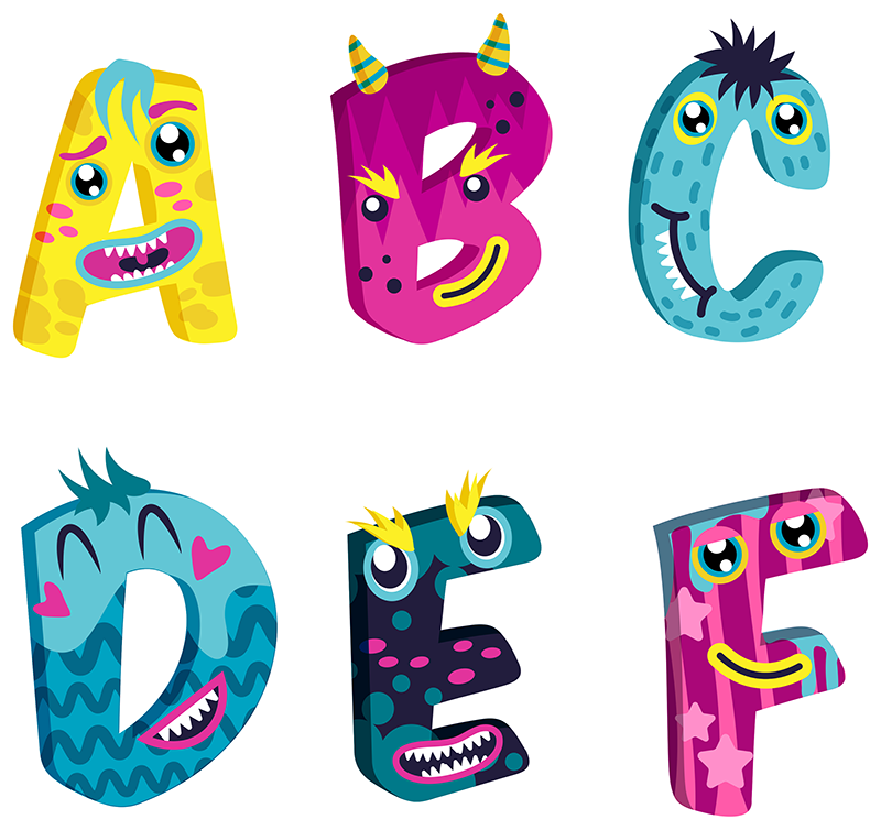 Alfombra vinílica infantil letras del abecedario - TenVinilo