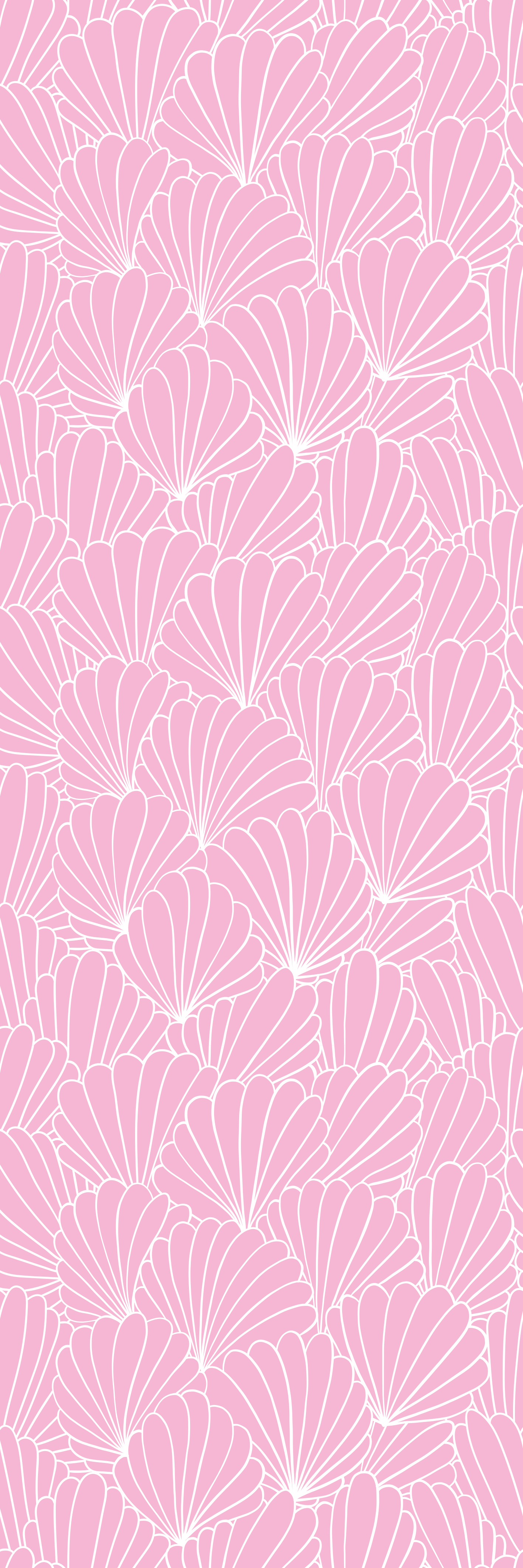 Alfombra vinílica baño con conchas rosas kawaii - TenVinilo