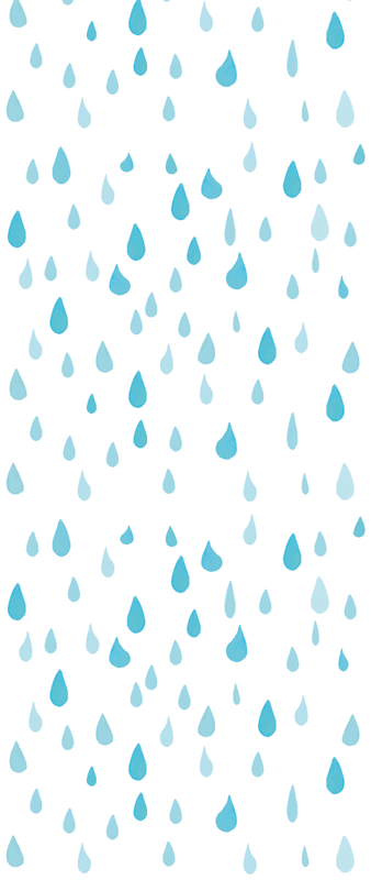 Alfombra vinílica baño gotas de agua acuareladas - TenVinilo