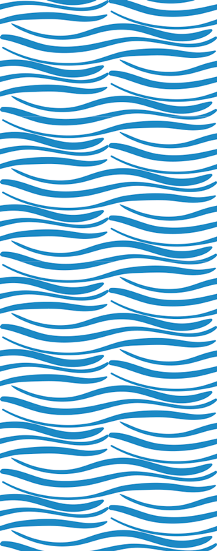 Alfombra vinílica baño patrón de olas pequeñas - TenVinilo