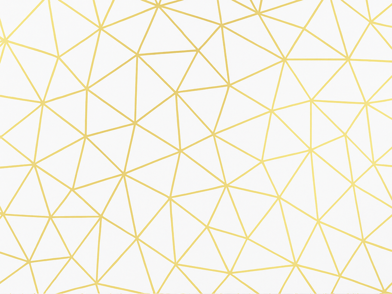 Alfombra vinílica geométrica prisma mosaico dorado - TenVinilo