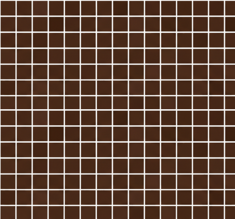 Alfombra vinílica baño mosaicos marrón chocolate - TenVinilo