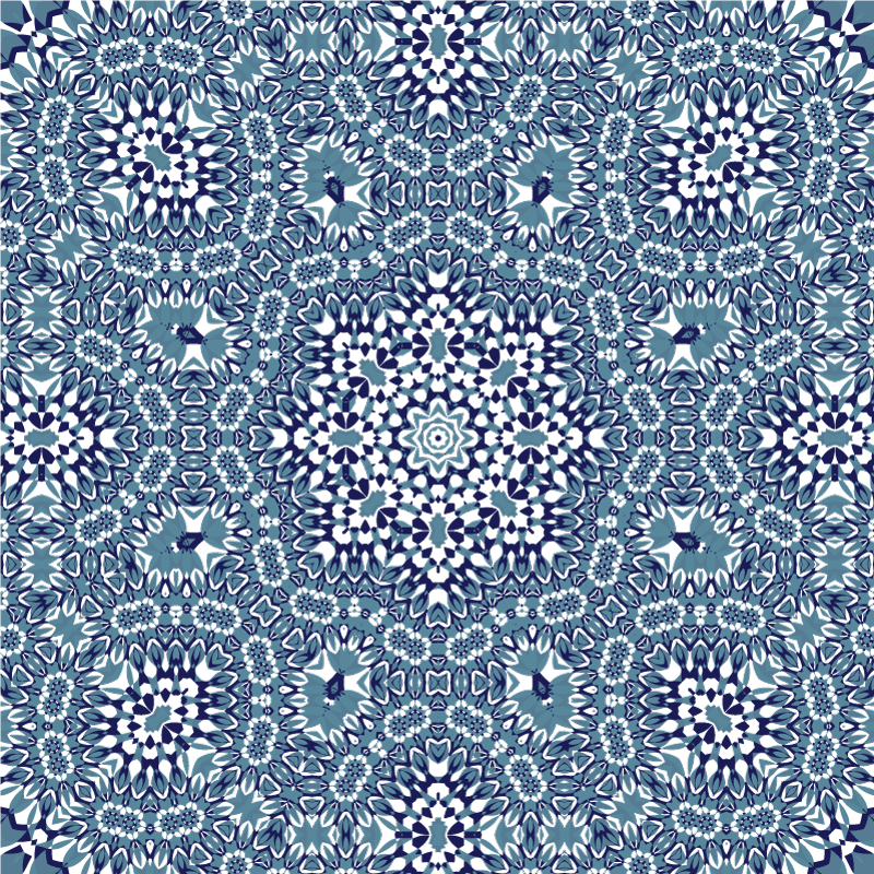 Alfombra vinílica cocina mandala de mosaico - TenVinilo