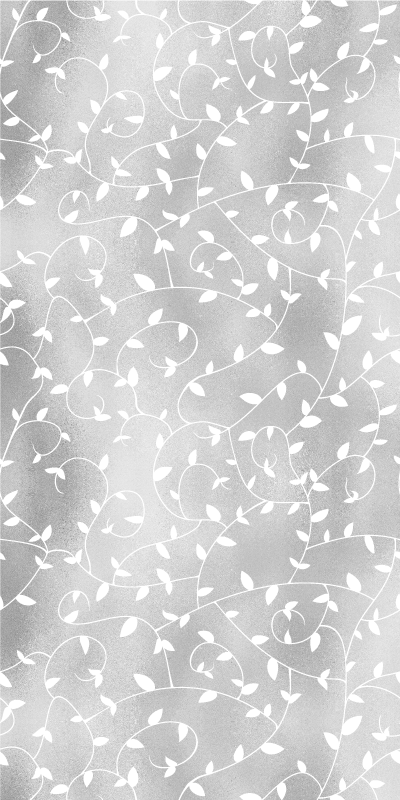Alfombra vinílica dormitorio ramas blancas y plateadas - TenVinilo