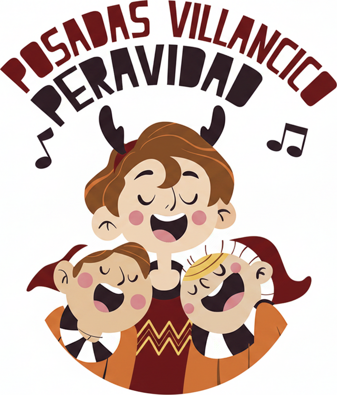 Alfombra vinílica dormitorio posadas villancico navidad - TenVinilo