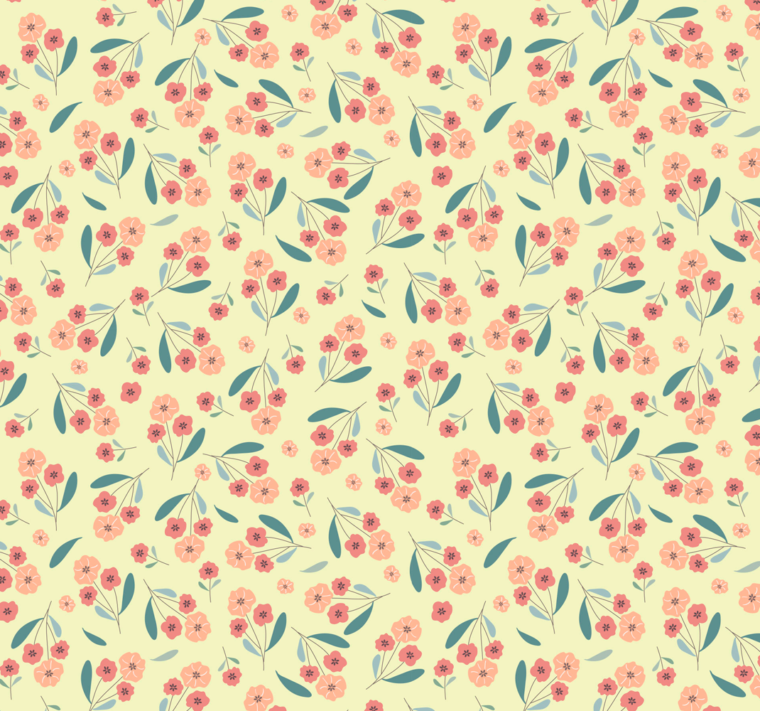 Alfombra vinílica naturaleza patrón de rosas - TenVinilo