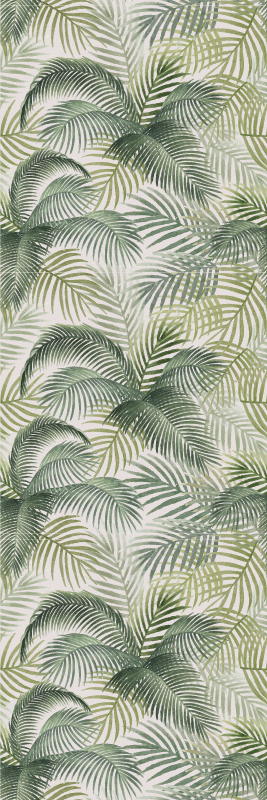 Alfombra vinílica naturaleza hojas verdes salvajes - TenVinilo