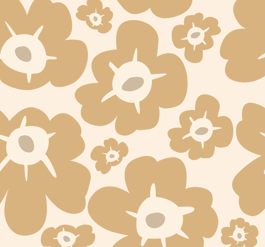 Alfombra vinílica naturaleza amapolas beige - TenVinilo