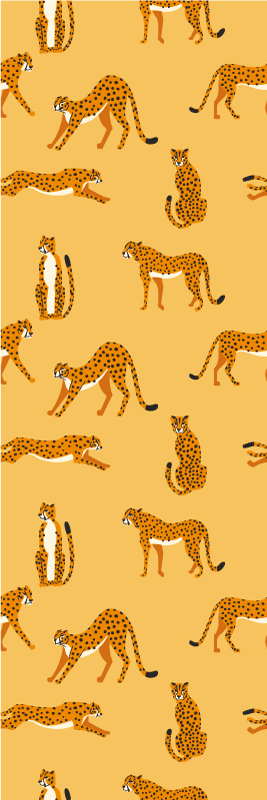 Aflombra vinílica animales leopardo amarillo - TenVinilo