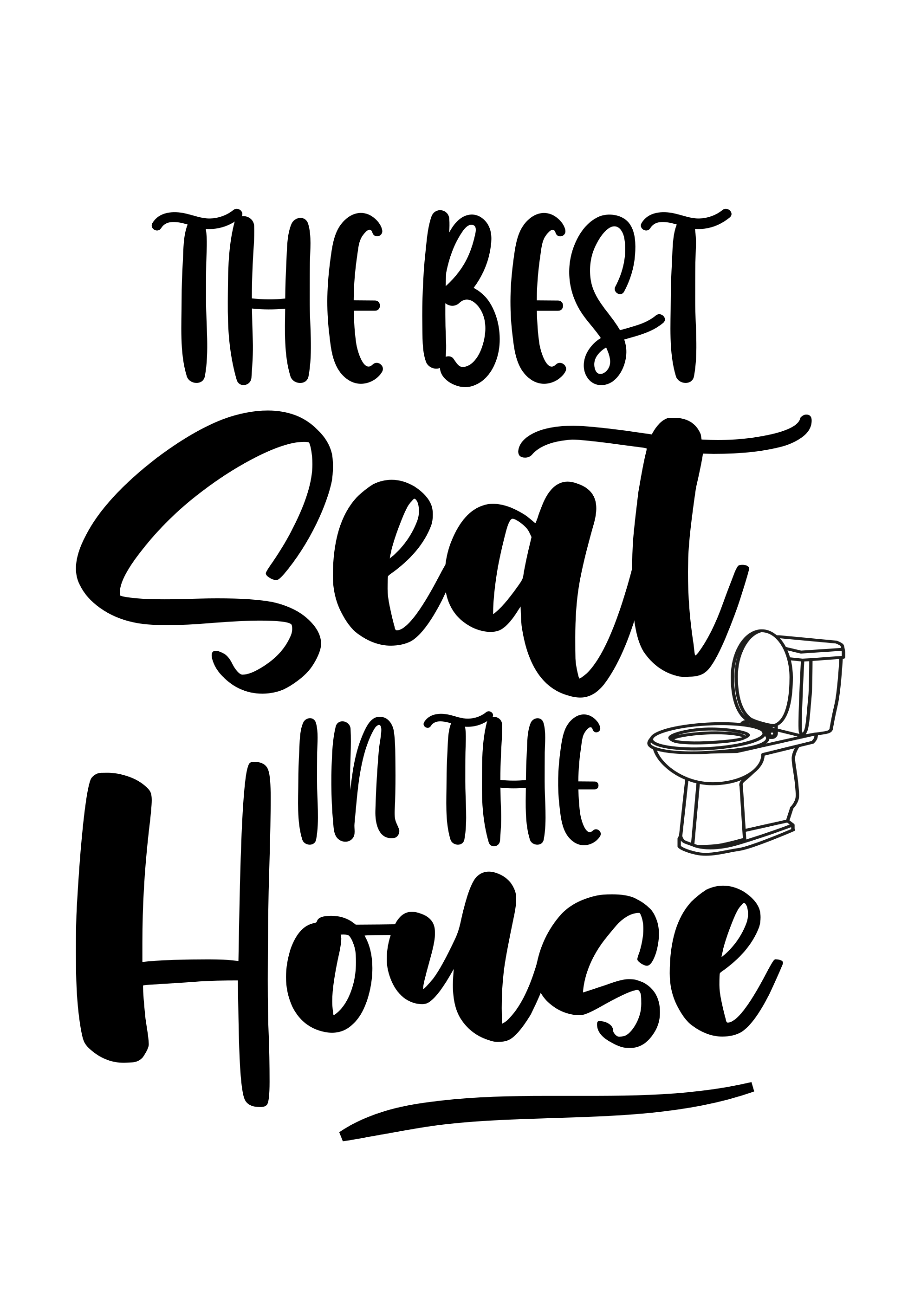 Alfombra vinílica con frase el mejor asiento - TenVinilo