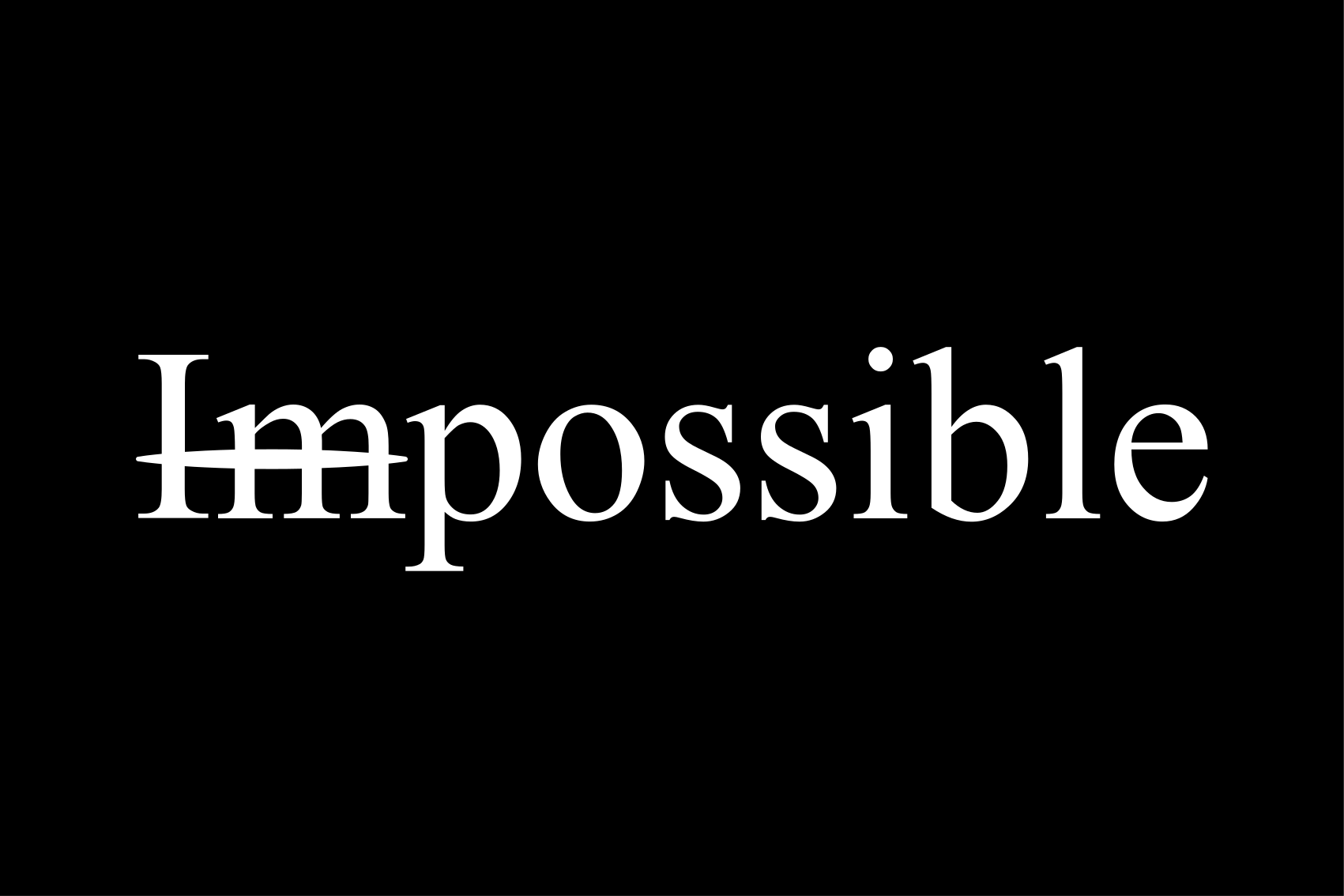 Alfombra vinílica con frase imposible - TenVinilo