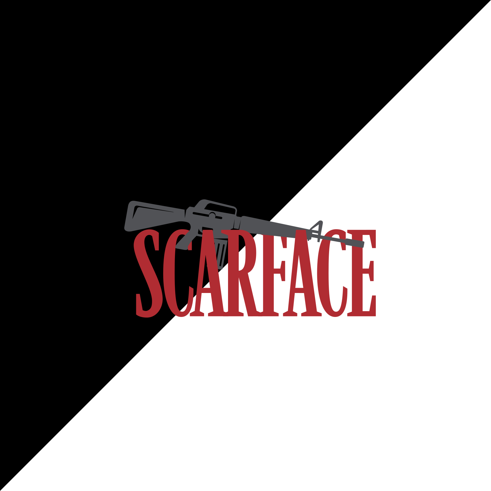 Alfombra vinílica con frase scarface con texto - TenVinilo