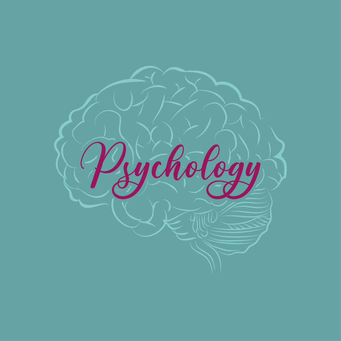 Alfombra vinílica con frase cerebro de psicología - TenVinilo