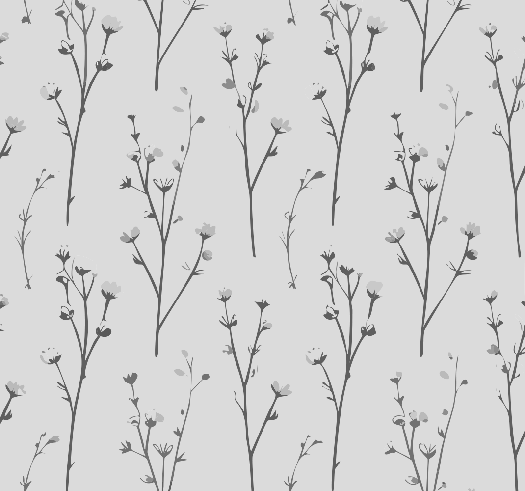 Alfombra vinílica gris diseño de árbol de algodón - TenVinilo