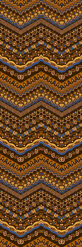 Alfombra vinílica pasillo estilo tribal africano - TenVinilo