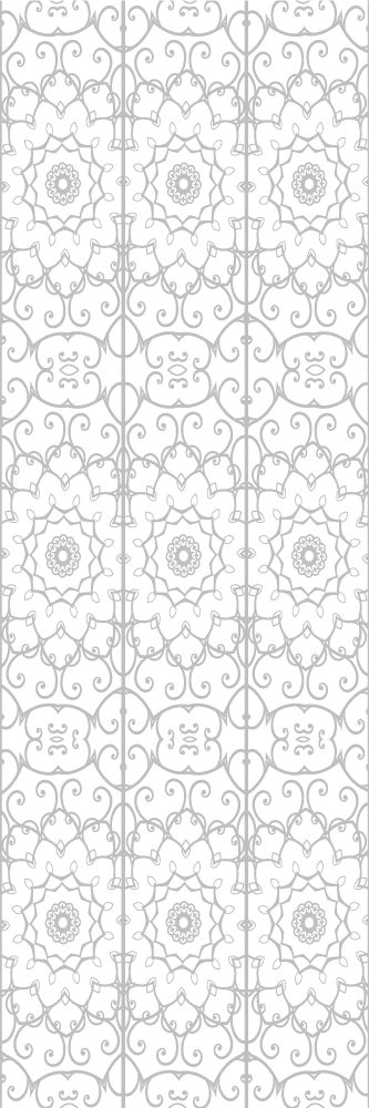 Alfombra vinílica blanca con patrón floral - TenVinilo
