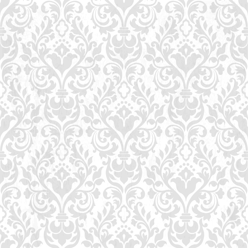 Alfombra vinílica blanca damasco desgastado - TenVinilo