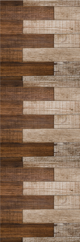Alfombra vinílica marrón madera empotrada - TenVinilo