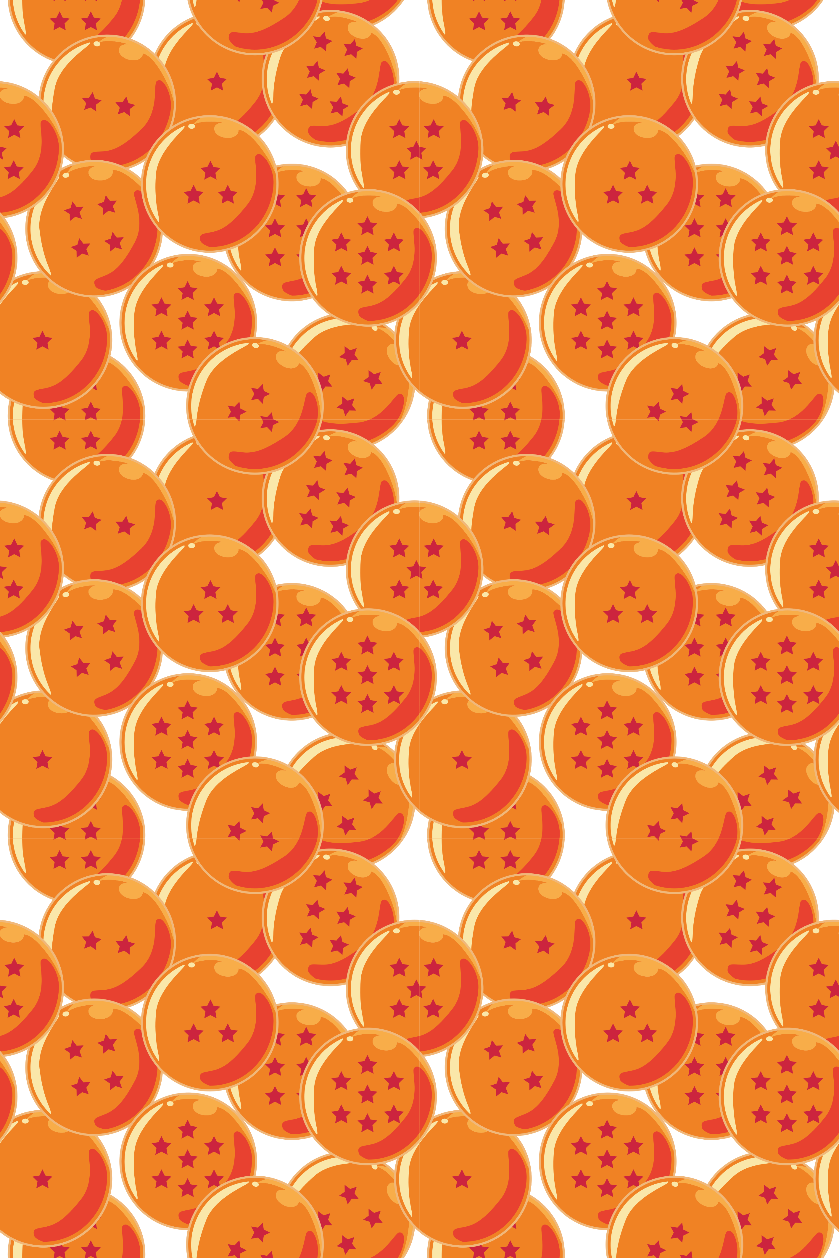 Alfombra vinílica naranja bolas de dragón - TenVinilo